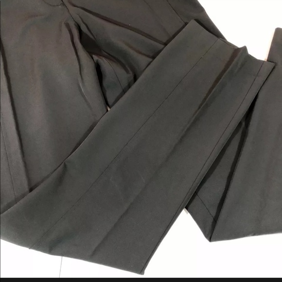 Vera Wang Black Slim Straight Pants 10 - Picture 5 of 9